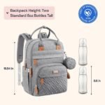 ASDA  BabbleRoo Baby Changing Bag Backpack, Nappy Changing Back Pack Diaper Bags with Changing Mat & Pacifier Holder for Mom & Dad - Image 3