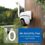 Tapo C501GW Pan/Tilt 4G LTE Outdoor Security Camera, No WiFi Needed, 1080P Full HD, 360° Motion Tracking, No Monthly Fee, AI Detection, Starlight Colour Night Vision, Dual Mode 4G SIM card or PoE - Image 2