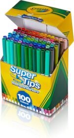 ASDA CRAYOLA - Super Tips Marker Set, Washable Markers, 100 Unique Colors, Art Set for Kids, 100 Count - Image 4