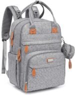 ASDA  BabbleRoo Baby Changing Bag Backpack, Nappy Changing Back Pack Diaper Bags with Changing Mat & Pacifier Holder for Mom & Dad