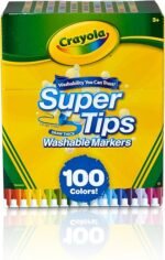 ASDA CRAYOLA - Super Tips Marker Set, Washable Markers, 100 Unique Colors, Art Set for Kids, 100 Count
