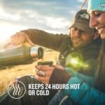 Stanley 1913 Classic Legendary Thermal Flask 1L - Keeps 24 Hours Hot Or Cold - Stainless Steel Insulated Bottle - BPA-Free - Dishwasher Safe - Leakproof Lid Serves As A Cup - Hammertone Green - Image 3