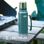 Stanley 1913 Classic Legendary Thermal Flask 1L - Keeps 24 Hours Hot Or Cold - Stainless Steel Insulated Bottle - BPA-Free - Dishwasher Safe - Leakproof Lid Serves As A Cup - Hammertone Green - Image 4