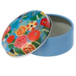 Pretty Blue Floral Lip Balm in Tin | Single | Little Gift | Cracker Filler - Image 7