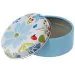 Pretty Blue Floral Lip Balm in Tin | Single | Little Gift | Cracker Filler - Image 5